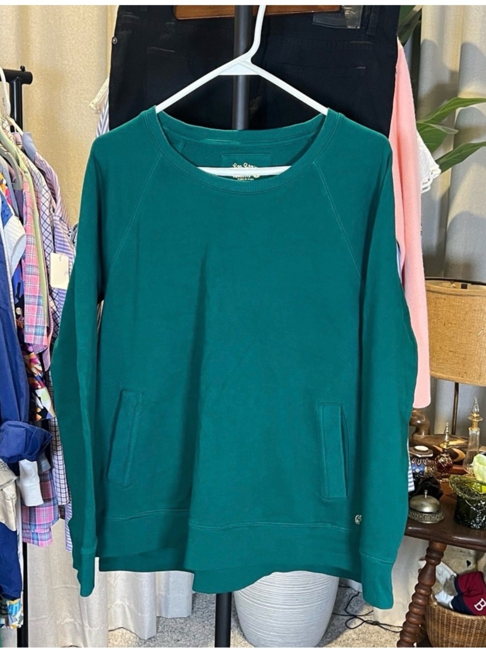 Lilly Pulitzer Teal Pullover Sweatshirt